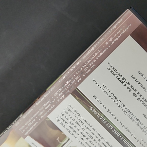 SOLARIS Andrei Tarkovsky Criterion Special Edition 2 DVD Set Mint Condition - Picture 5 of 17